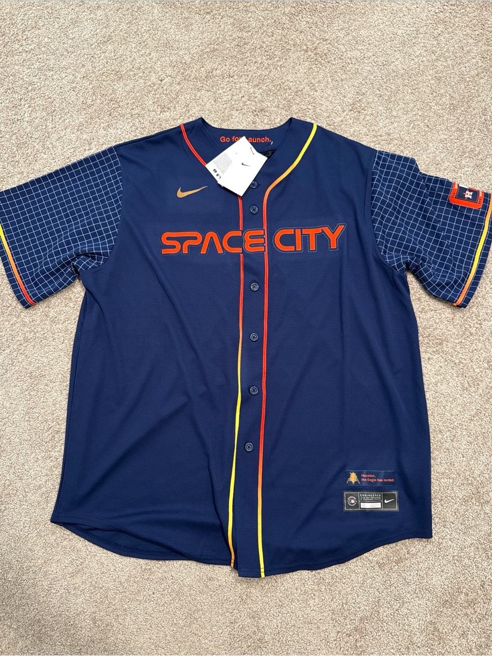 Mens Size XL Nike Houston Astros Space City Connect Baseball Jersey MLB